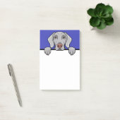 Weimaraner Schattige Kijkende Hond Liefhebber Cade Post-it® Notes (Kantoor)