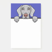 Weimaraner Schattige Peeking Hondenliefhebber Gift Post-it® Notes (Voorkant)