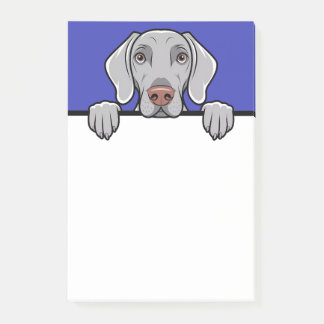 Weimaraner Schattige Peeking Hondenliefhebber Gift Post-it® Notes