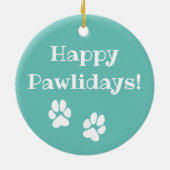 Weimaraner schattige puppy met sjieke Dog-portretk Keramisch Ornament (Achterkant)