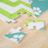 Weimaraner schattige puppy met sjieke Dog-portretk Legpuzzel (Zijkant)