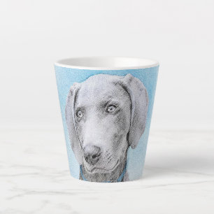 Weimaraner Schilderij - Mooie Originele Honden Kun Latte Mok