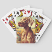  Weimaraner schilderij Pokerkaarten (Achterkant)