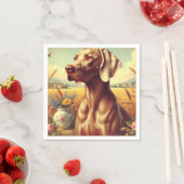  Weimaraner schilderij Servet (Insitu)