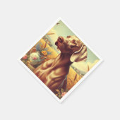  Weimaraner schilderij Servet (Hoek)