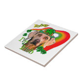 Weimaraner Sint-Patrick Tegeltje (Zijkant)