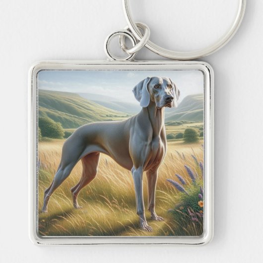 Weimaraner Sleutelhanger (Voorkant)