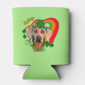 Weimaraner St Patricks Day Blikjeskoeler (Achterkant)