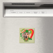 Weimaraner St. Patrick's Day Magneet (Insitu (Vaatwasser))