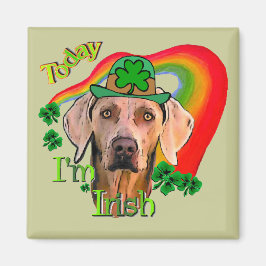 Weimaraner St. Patrick's Day Magneet