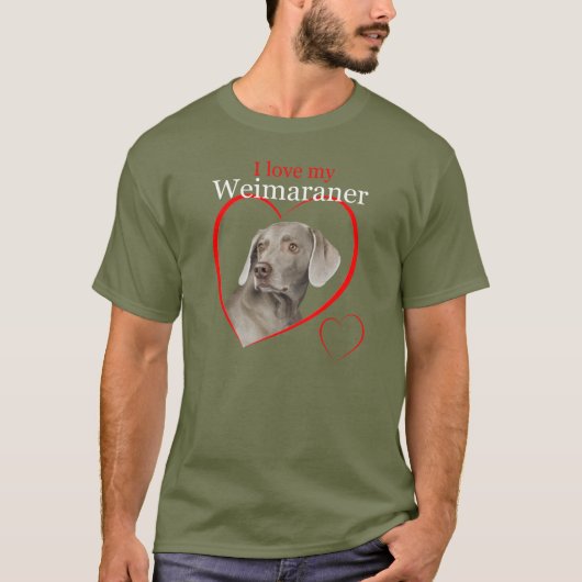 Weimaraner T-Shirt (Voorkant)