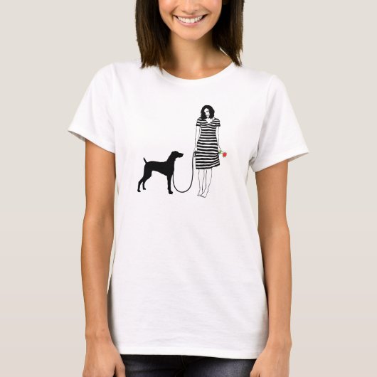 Weimaraner T-shirt (Voorkant)