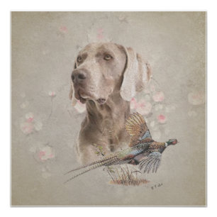 Weimaraner Tapestry Perfect Poster