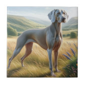 Weimaraner Tegeltje (Voorkant)