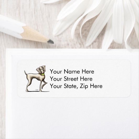 Weimaraner Tennis Pro Etiket (Insitu)