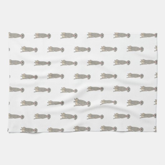 Weimaraner Theedoek (Horizontaal)