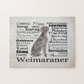Weimaraner Traits Puzzle Legpuzzel (Horizontaal)