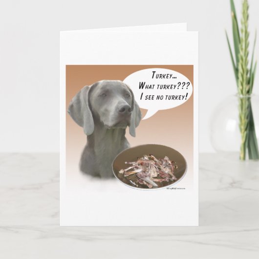 Weimaraner Turkije Kaart (Voorkant)