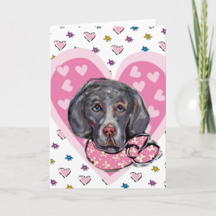 Weimaraner Valentijn Feestdagen Kaart