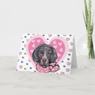Weimaraner Valentijn Feestdagen Kaart