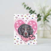 Weimaraner Valentijn Feestdagenkaart (Staand voorkant)