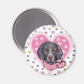 Weimaraner Valentijn Magneet (Voorkant / Achterkant)