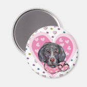 Weimaraner Valentijn Magneet (Voorkant / Achterkant)