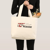 Weimaraner-vergiffenis Grote Tote Bag (Voorkant (product))