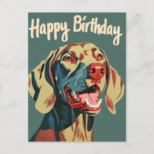 Weimaraner Verjaardag Briefkaart