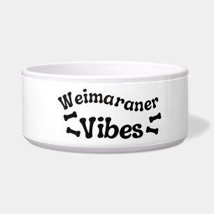 Weimaraner Vibes Keramische Hondenbak Voerbakje