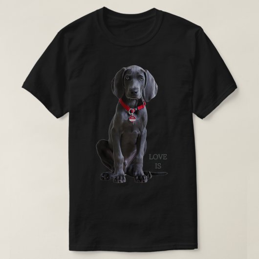 Weimaraner voor vrouwelijke Mannen Kinder Weimeran T-shirt (Design voorkant)