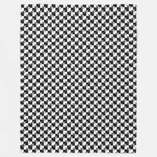 Weimaraner voor zwarte en witte cheques fleece deken