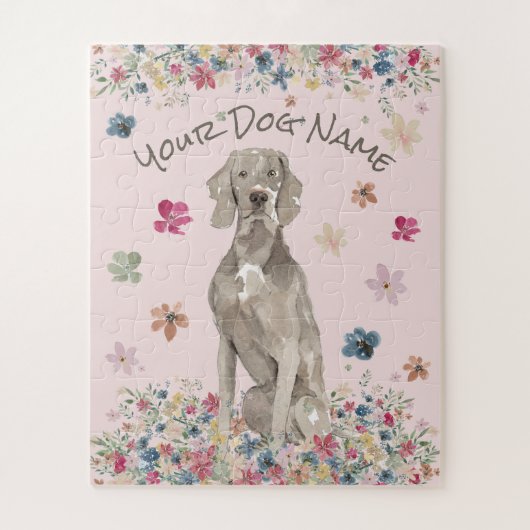 Weimaraner Vorstehhund Grote Hond Legpuzzel (Verticaal)