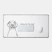 Weimaraner Whispers:  ruimte Bureaumat (Keyboard & Muis)