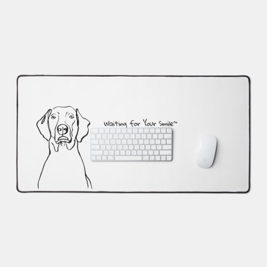 Weimaraner Whispers: ruimte Bureaumat (Keyboard & Muis)