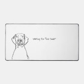 Weimaraner Whispers:  ruimte Bureaumat (Voorkant)