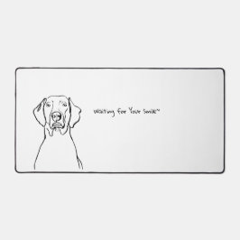 Weimaraner Whispers: ruimte Bureaumat