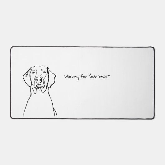 Weimaraner Whispers:  ruimte Bureaumat (Voorkant)