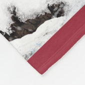 Weimaraner Winter Wonderland Fleece Blanket "30x40 (Hoek)