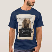 Weimaraners Dog mok shot T-shirt (Voorkant)