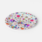 Weimaraners,Rabbits, Bugs & Birds Otomi pattern Papieren Bordje (Gekanteld)