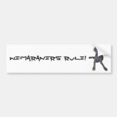 Weimaraners Rule! Bumpersticker (Voorkant)