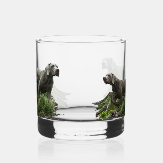 Weimaraners Whisky Glas (Links)