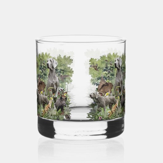 Weimaraners Whisky Glas (Achterkant)