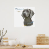 Weimaraners zijn Beste Vrienden Poster (Keuken)