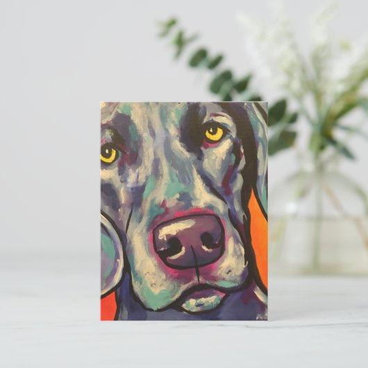 weimarant briefkaart (Staand voorkant)