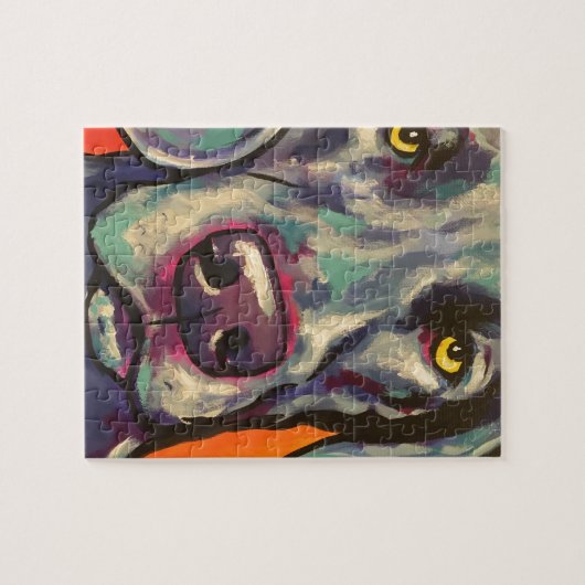 weimarant legpuzzel (Horizontaal)