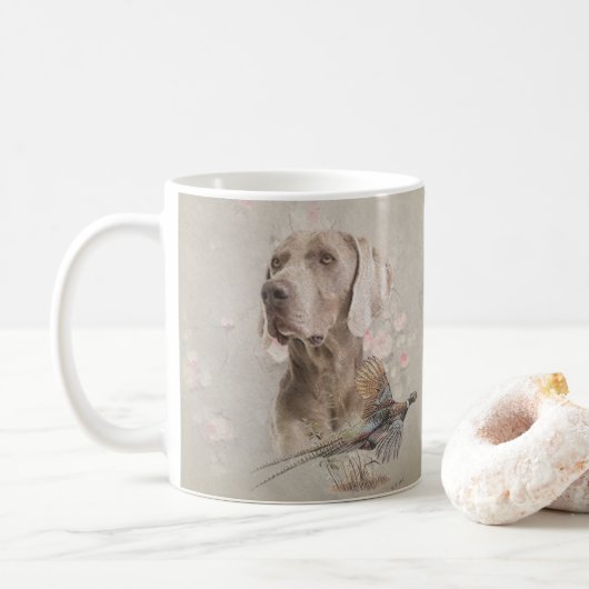 Weimarantaat Poster Acryl Print Button Ke Koffiemok (Met donut)