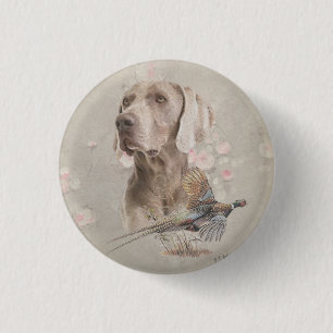 Weimarantaat Poster Acryldruk Ronde Button 3,2 Cm