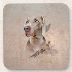 Weimarantaat Poster Canvas Afdruktaplaag Acrylveze Bier Onderzetter